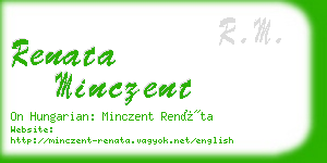 renata minczent business card